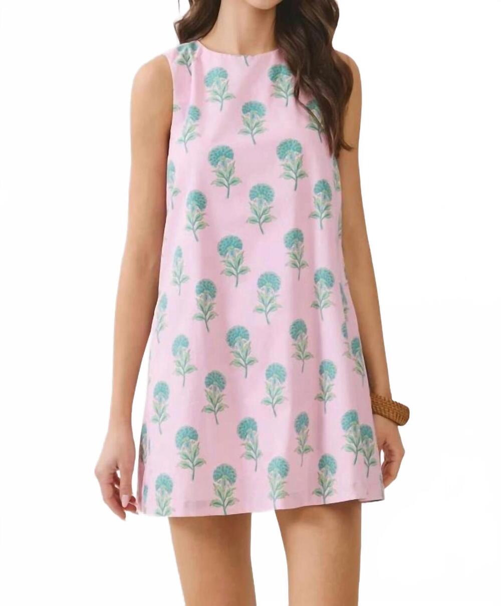 NEW TCEC beaufort block print bow dress in multi
